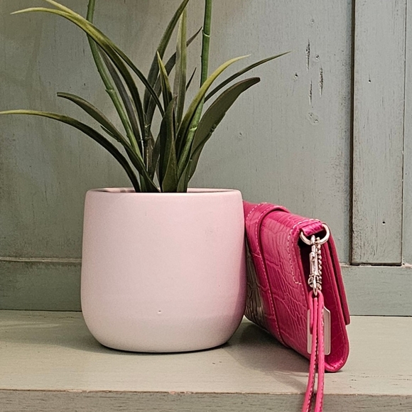 Vintage Coach Soho Genuine American Alligator Bag Clutch Wristlet 8940 (Pink) - Picture 6 of 14